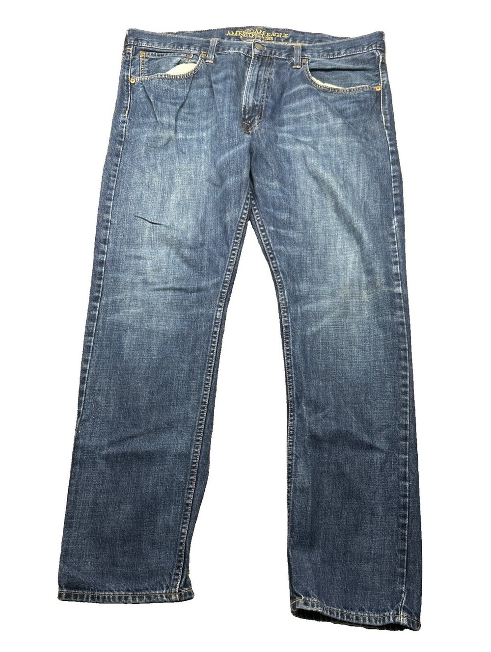 American Eagle Mens Jeans 38x32 Original Taper Blue Denim